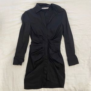 Zara Draped Linen Dress